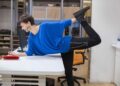 Stretching for desk workers