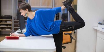 Stretching for desk workers