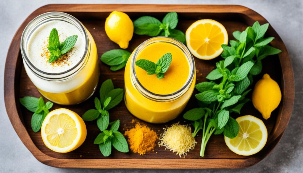 homemade turmeric drinks