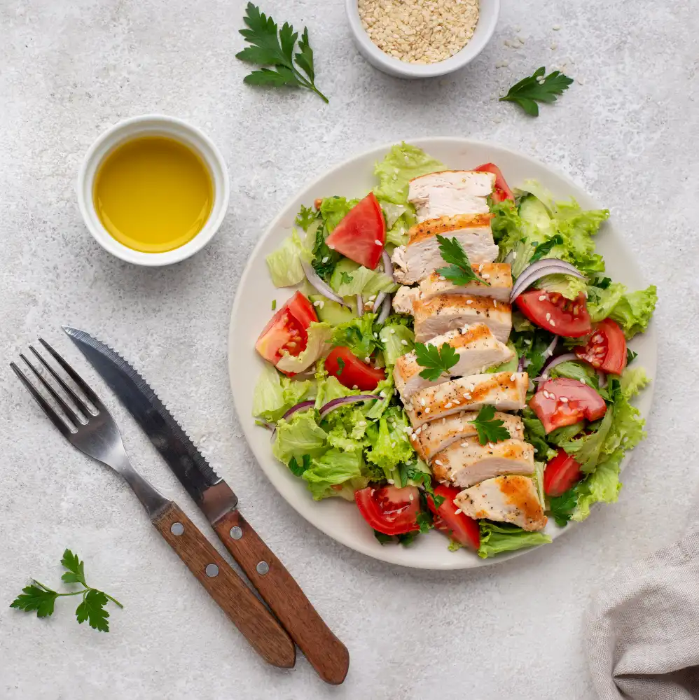 creative high-protein chicken salads