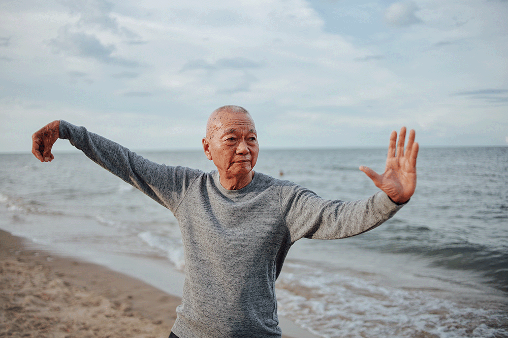 Healthy Okinawan elders reflecting Hara Hachi Bu longevity benefits