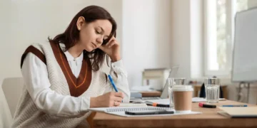 “Woman ending her day peacefully with emotional clarity and balanced time management through the mind-first method.